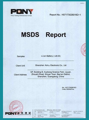 MSDS 报告